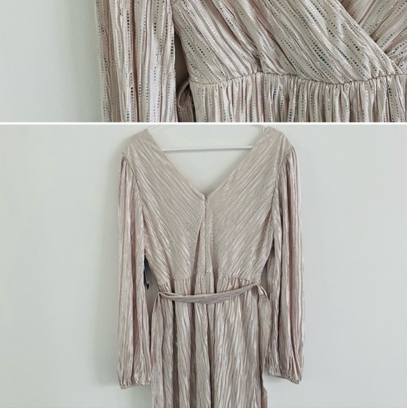 Guess faux wrap metallic dress - Picture 3 of 8